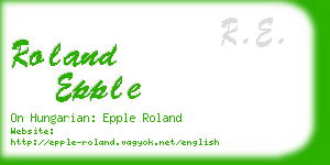 roland epple business card